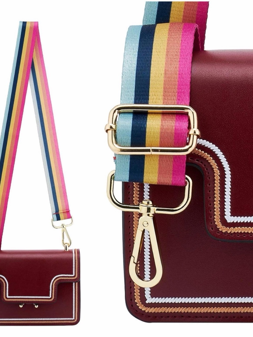 Colorful Stripes Replacement Adjustable Bag Strap